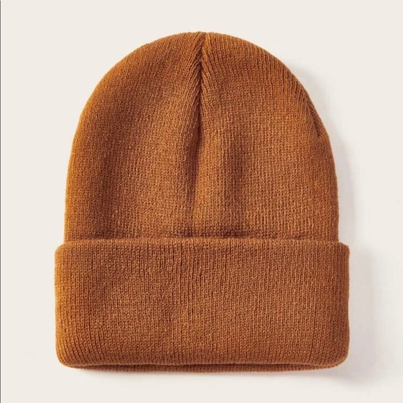 Solid Brown Beanie - Picture 1 of 3